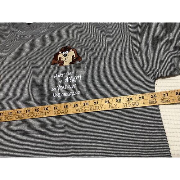 Vintage TAZ TASMANIAN DEVIL"What Part of @#$%@ Don't You Understand?" XXL Shirt - Picture 3 of 9